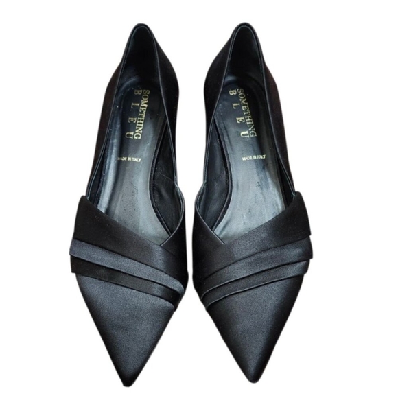 Something Bleu Brenna Kitten Heel HANDCRAFTED IN ITALY BY ARTISAN SHOEMAKERS - Picture 4 of 16